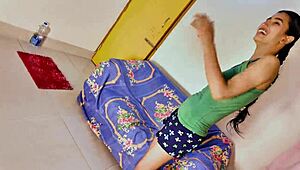 Sistya enjoys romantic sex with redhead curls on the sofa