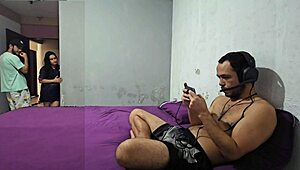 my husband cucks me for game, so i fuck his best friend in front 😏