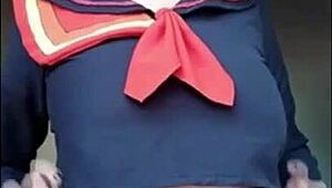 Alinorac goes nude and topless, showing off her big tits!