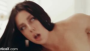 Horny Brunette Fulfills Deep Desires Outdoors