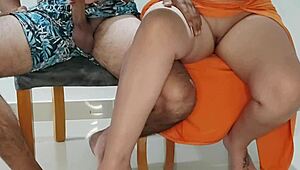 latina babe first time blowbang, petite colombian hermanastra rides hot at dinner with padrastros