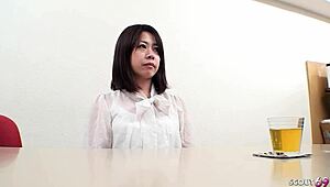 Japanese Secretary Tricked into Creampie Fuck at Office