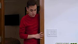 super horny milf picks young stepson’s cock for wild action