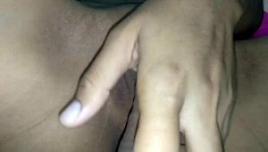 Playing with friend's tight pussy