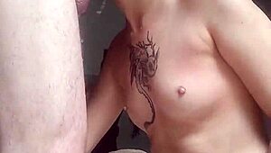This pretty homemade slut trains hard for deep throat and swallows every drop fast.