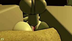 dummy woman rides in cowgirl position, getting creampie and cum dripping from pussy while riding hard and spreading legs.