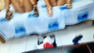 we shared a threesome with stepcousin and husband, getting cum on our natural tits and faces multiple times