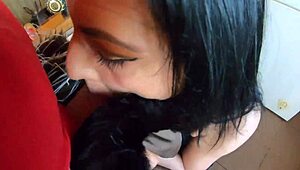 Feeling The Deep-Throat Cum Play With Leather And Fur Fetish