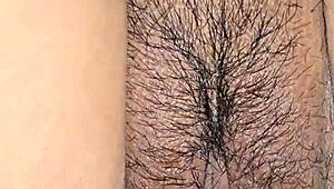 latina milf gets cum on pussy, real climax