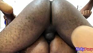 bbc slides deep into her creamy pussy