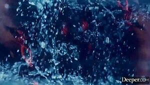 डीपर गॉर्जस सारा सबमिट्स टू डॉम विथ बिग कॉक