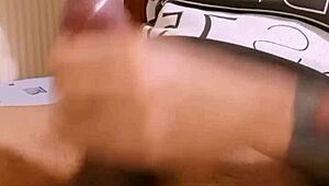 Amateur masseuse strokes monster cock solo