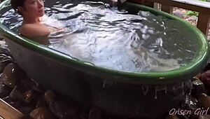 Sakura Relaxes In Hot Springs With Nacchi