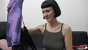 german scout, wanna see tall skinny french delfine dahlia get picked up?