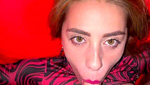 Beautiful Slut Gets Sloppy Rough Facefuck With Ball Licking