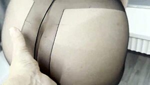 Mature Krayana teases in pantyhose for POV blowjob and cumshot video.