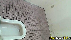 I swear, I caught these asians peein’ on hidden cam outdoors!