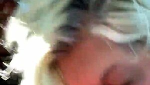 latina milf swallows big black cock outdoors 😋