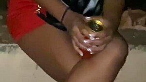 brazilian woman argues with boyfriend, flashes pussy on street