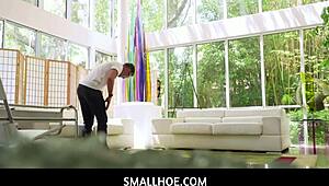 Smallhoe - tiny 18+ asian beauty mina luxx sucks her bfs thick cock after game of hide and seek