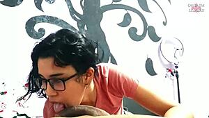 Exciting Latina Teen 18+ Carahoneyy Swallows Cum Three Times