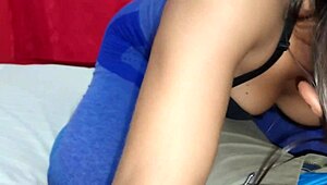 Detonating the neighbor's tight ass for debt payment with intense fucking and cum inside