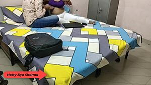 i'm jiya sharma, getting fucked hard by my boyfriend in the dorm with loud moans and dirty hindi talk