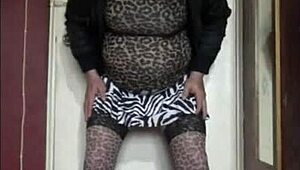 Bisexual Crossdresser Mark in Stockings and Heels