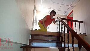 Velma Searches for Clues in Scooby Doo Retro Pantyhose Mystery