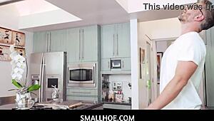 Smallhoe - tiny 18+ asian beauty mina luxx sucks her bfs thick cock after game of hide and seek