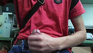 this time i got naked and rubbed myself hard at my desk. skinny body shaking with every touch.