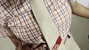 स्कूल के बाद रौद्रम्प के बाद सौतेला डैडी उसकी छोटी 18+ टिटीज को मुरड़कता है