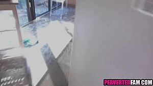 taking care of stepmom's naughty needs