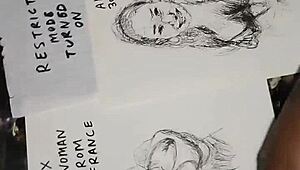 Covering Women's Tits with Cum in Quick Sketch Massage, Hell Yeah!