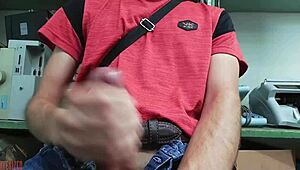 this time i got naked and rubbed myself hard at my desk. skinny body shaking with every touch.