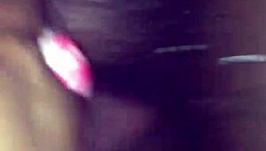 Island freak enjoys intense squirting session.