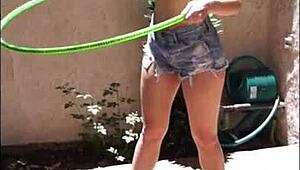 i ripped liz ashley's clothes for her first nude shoot, bouncing boobs and all