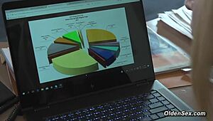 Blonde Teen Caught Masturbating, Then Fucked by Grandpa in Amateur Scene