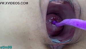 Mature Milf's Wild Cervix Play with Japanese Endoscope Cam!