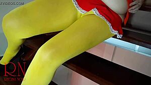 Velma Searches for Clues in Scooby Doo Retro Pantyhose Mystery