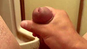 A japanese amateur solo asian guy indulges in intense masturbation session.