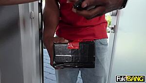 milf lilly james unpacks a surprise. she dives into anal action!