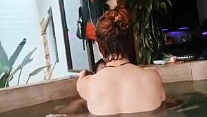 The wife comforts her husband's friend with some steamy sex.