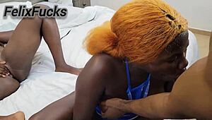 Two Big Ass Booties Fuck BBC With Wet Pussy And Rim!