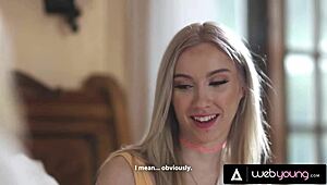 Teen couple Jane Wilde & Melody Marks lure pretty Jazmin Luv into a wild threesome.