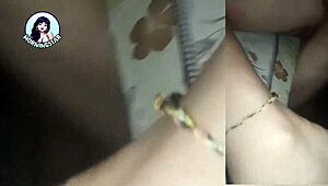 early morning scene with a woman on the bed edge