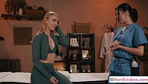 Blonde Client Enjoys Foot Massage And Deep Ass Rubbing - Kylie Rocket Braylin Bailey