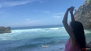 stranded on island, i fucked a stranger and creampied her