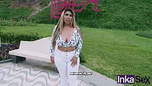 मेरे हसबैंड ने मुझे ट्रिक किया और अब यह मिल्फ मुझे अपनी बड़ी टिट्स से सेड्यूस कर रही है...