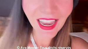 European Babe Takes Huge Facial After Deepthroat!